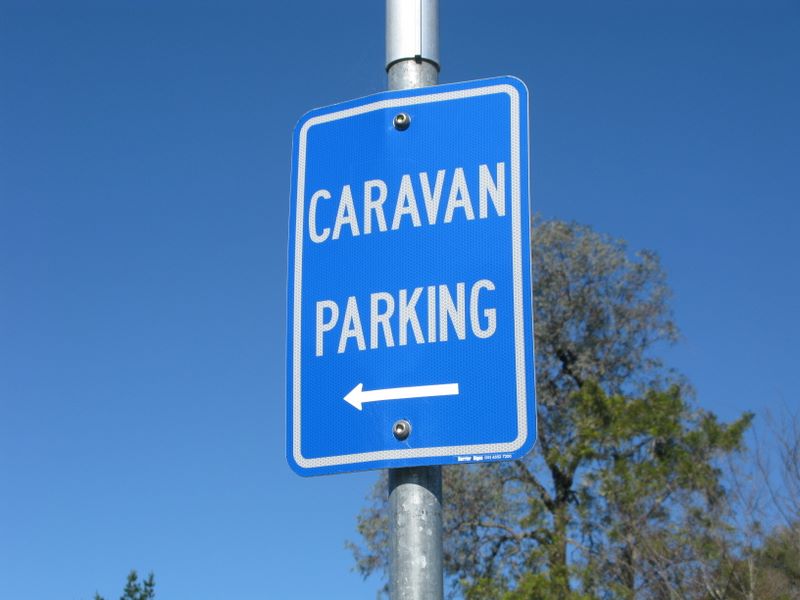 Meade Street Caravan Parking - Bulahdelah: Caravan Parking sign in Meade Street