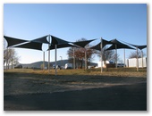 Exhibition Park In Canberra (EPIC) - Mitchell: Striking architectural features near camping area.