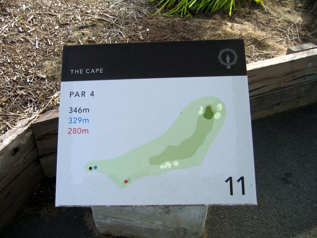 Cape Schanck Golf Course - Cape Schanck: Layout of Hole 11: Par 4