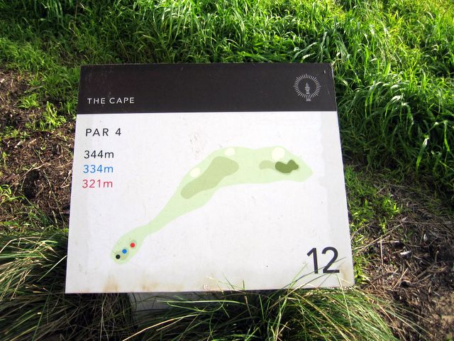 Cape Schanck Golf Course - Cape Schanck: Layout of Hole 12: Par 4