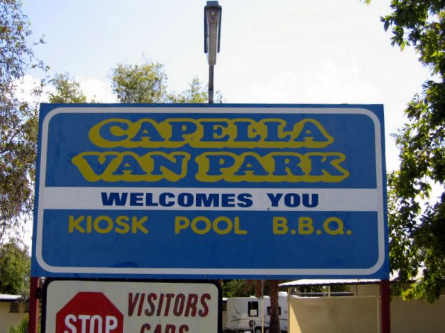Capella Van Park 2005 - Capella: Capella Van Park welcome sign