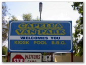 Capella Van Park 2005 - Capella: Capella Van Park welcome sign
