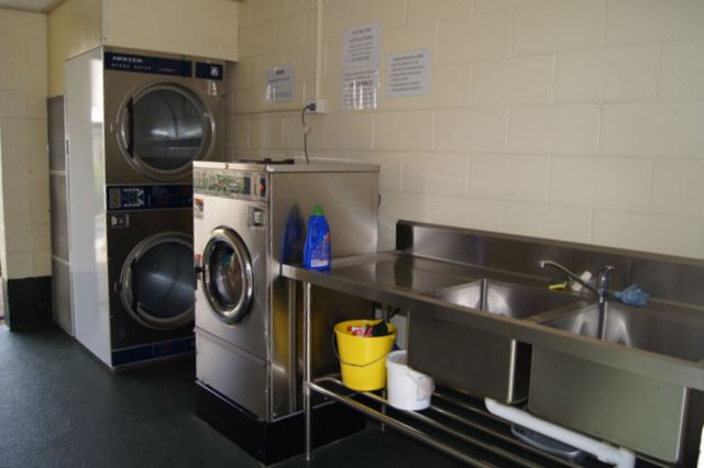 Capella Van Park - Capella: Interior of laundry