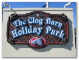 The Clog Barn Holiday Park - Coffs Harbour: The Clog Barn Holiday Park welcome sign.