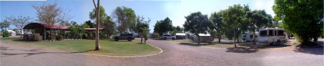 Dalrymple Tourist Van Park - Charters Towers: Camp kitchen and some of the sites