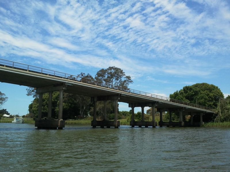 Bridges of the Clarence River Grafton NSW - Grafton: Wingfield Bridge linking Cowper and Brushgrove in NSW