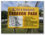 Clermont Caravan Park - Clermont: Clermont Caravan Park welcome sign