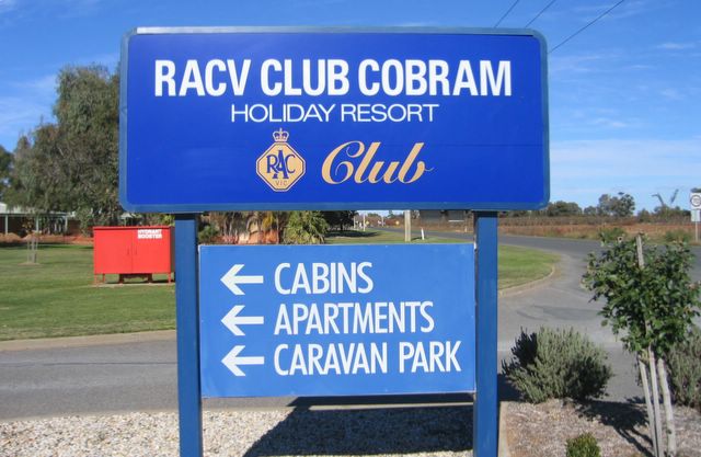 RACV Cobram Resort - Cobram: RACV Club Cobram welcome sign