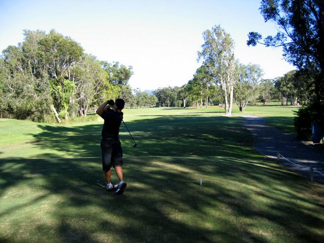 Coffs Harbour Golf Course 19th-27th Hole - Coffs Harbour: Teeing off on Hole 21 Par 4