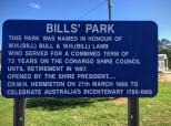 Bills Park - Conargo:  The history of Bills Park 