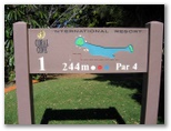 Coral Cove Golf Course - Coral Cove: Layout of Hole 1: Par 4, 244 meters