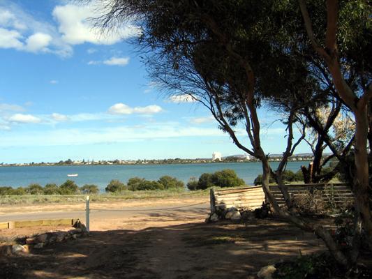 Harbour View Caravan Park - Cowell: Water view to town.