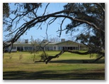 Cowra Golf Club - Cowra: View of the Clubhouse from Hole 2 fairway.