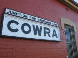 Cowra Holiday Park - Cowra: Main station sign