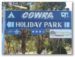 Cowra Holiday Park - Cowra: Cowra Holiday Park welcome sign