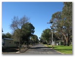 Cowra Holiday Park - Cowra: Good paved roads throughout the park - note the historic railway signals
