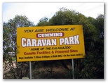 Cummins Community Caravan Park - Cummins: Cummins Community Caravan Park welcome sign