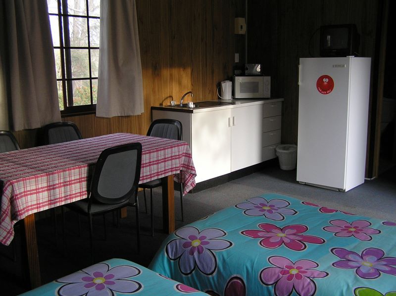Snowy River Holiday Park - Dalgety: Interior of cabins.
