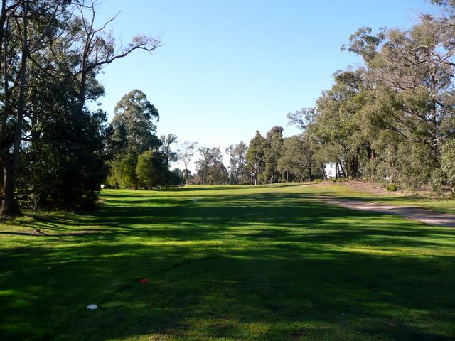 Drouin Golf & Country Club - Drouin: Fairway view Hole 14.  You are hitting uphill to the green.