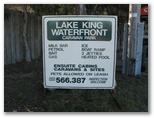 Lake King Waterfront Caravan Park - Eagle Point: Lake King Waterfront Caravan Park welcome sign