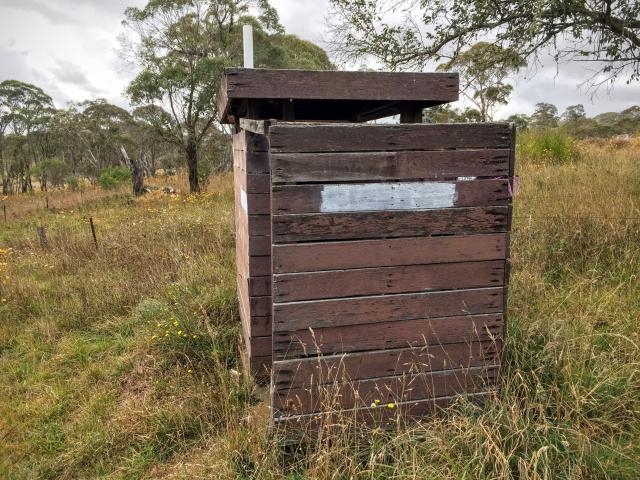 Ebor Sport & Recreation Area - Ebor: Bush style drop toilet.
