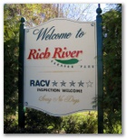 Rich River Holiday and Lifestyle Village 2006 - Echuca: Rich River Caravan Park welcome sign