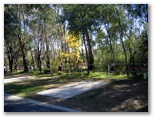 Yarraby Holiday & Tourist Park Resort 2006 - Echuca: Powered sites for caravans with bushland background