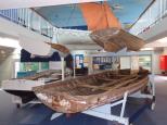 Discovery Holiday Park - Eden: Many old wooden boats on display at the Killer whale museum
