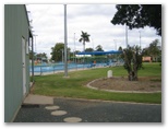 Emerald Cabin & Caravan Village - Emerald: The Emerald Swimming pool is adjacent to the park