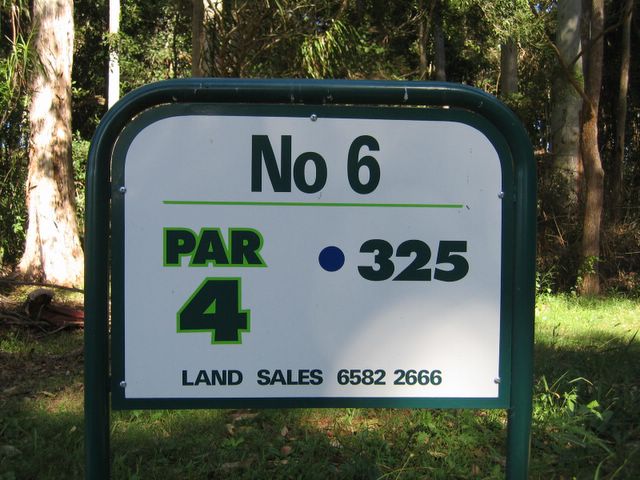 Emerald Downs Golf Course - Port Macquarie: Hole 6 - Par 4, 325 meters