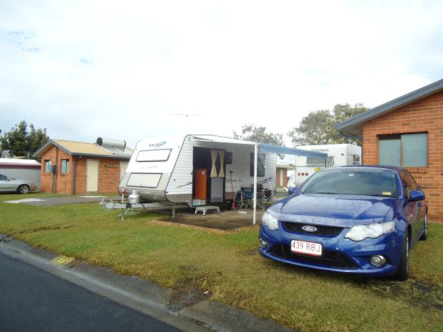 Silver Sands Holiday Park - Evans Head: Our car and caravan at ensuite site