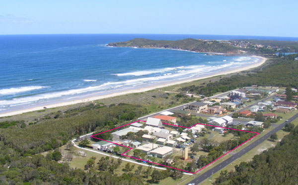 Koinonia by the Sea - Evans Head: Aerial view of Koinonia by the Sea