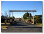 Country Club Caravan Park - Forbes: Country Club Caravan Park welcome sign