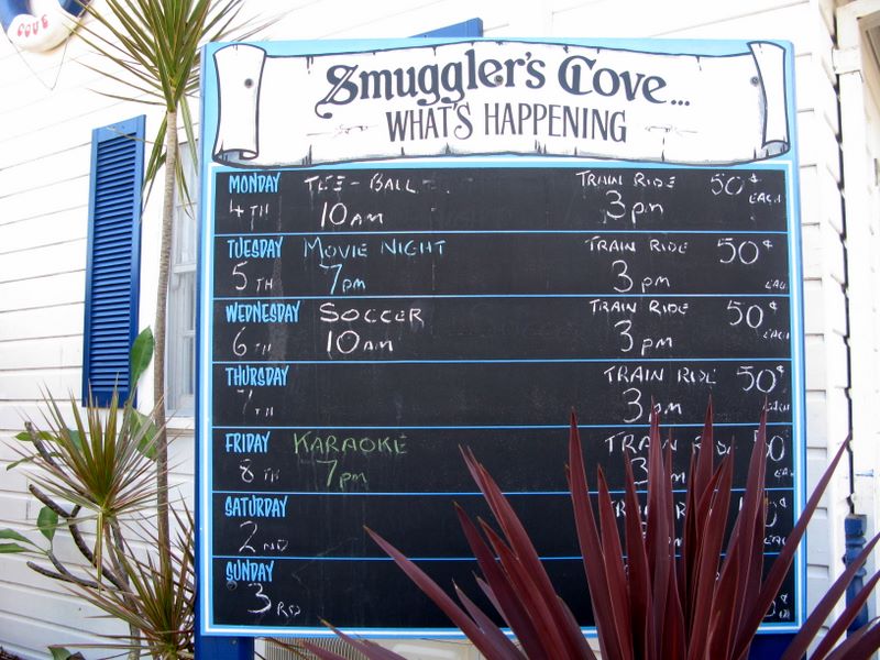 Smugglers Cove Holiday Village - Forster: Notice Board to keep you up to date with events within the park.