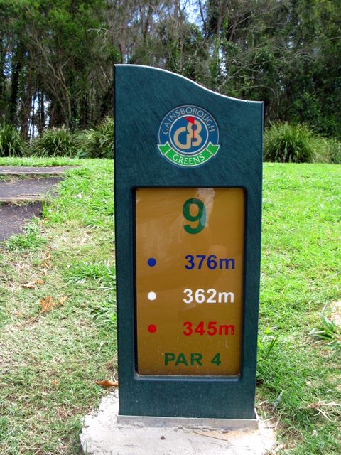 Gainsborough Greens Golf Course - Pimpama: Hole 9 Par 4, 376 meters
