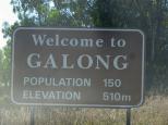 Galong Sports Ground - Galong: Galong welcome sign