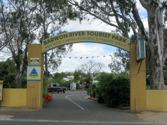 Barwon River Tourist Park - Belmont Geelong: Barwon River Tourist Park welcome sign.