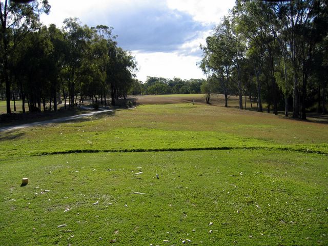 Gladstone Golf Course - Gladstone: Fairway view Hole 18: Par 5, 447