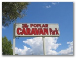 Poplar Caravan Park - Glen Innes: Poplar Caravan Park welcome sign