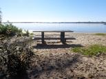 Broadwater Tourist Park - Southport: Picnic table next to water to have your lunch