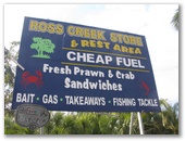 Ross Creek Store Rest Area - Goomboorian: Welcome sign