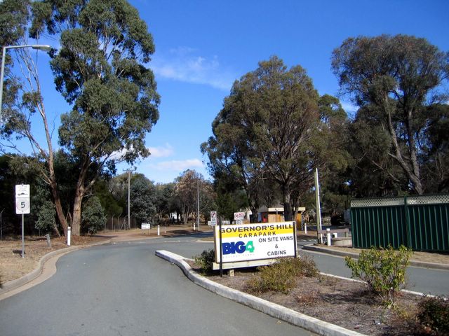 Governors Hill Carapark - Goulburn: Park entrance