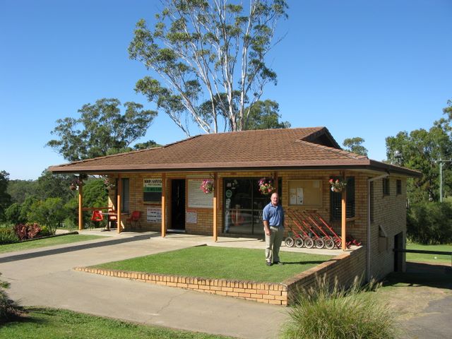 Grafton District Services Social Golf Club - Grafton: Pro Shop at Grafton District Services Social Golf Club with President Trevor Townsend in the foreground.