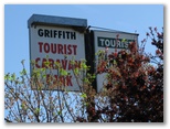 Griffith Tourist Caravan Park - Griffith: Griffith Tourist Caravan Park welcome sign