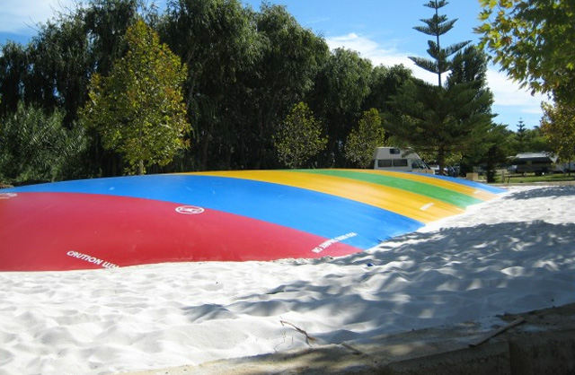 Karrinyup Waters Resort - Gwelup: The Jumping Pillow which is great for all ages.