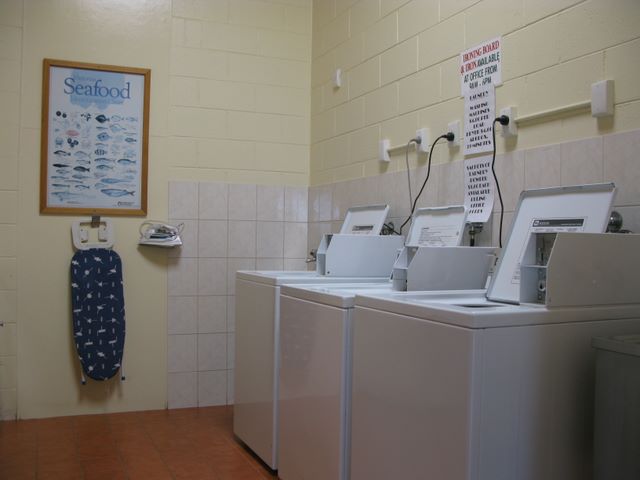 Marina View Van Village - Hastings: Interior of laundry
