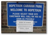 Hopetoun Caravan Park - Hopetoun: Please select your site and the caretaker will call on you as soon as possible.