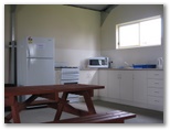Wimmera Lakes Caravan Resort - Horsham: Interior of camp kitchen
