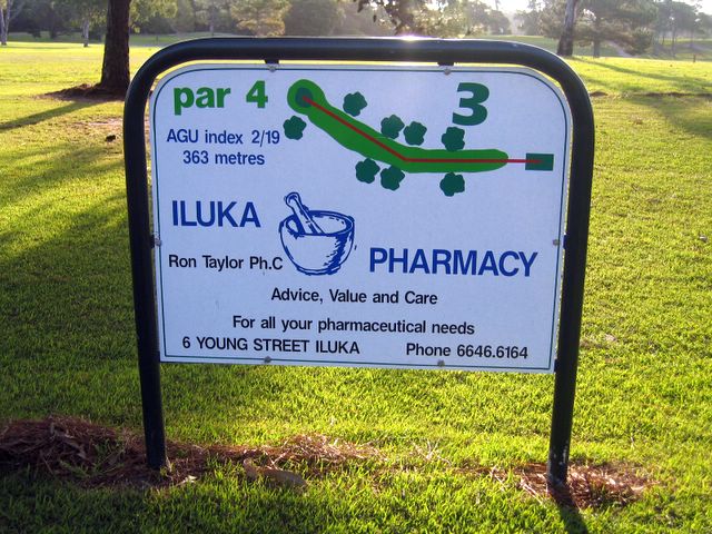 Iluka Golf Course - Iluka: Layout for 3rd hole