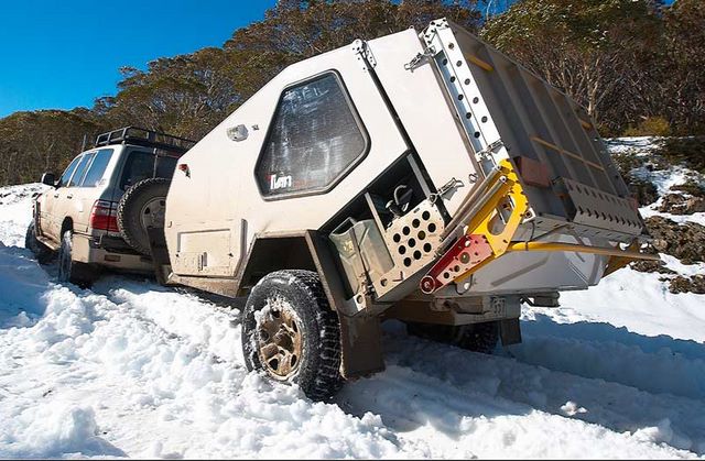 Independent Trailers - Chifley: Tvan camper trailer is excellent in the snow